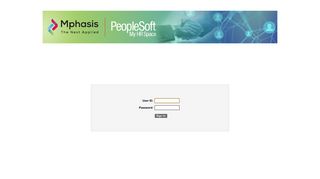 
                            3. Oracle | PeopleSoft Enterprise Sign-in - Mphasis