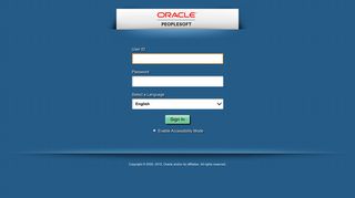 
                            3. Oracle PeopleSoft Sign-in - SOAr