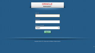 
                            9. Oracle PeopleSoft Sign-in