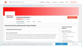 
                            11. Oracle Social Cloud Reviews 2018 | G2 Crowd