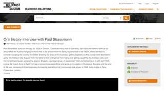 
                            10. Oral history interview with Paul Strassmann - Collections Search ...