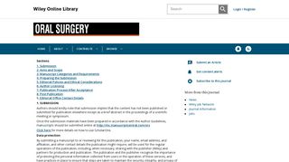 
                            8. Oral Surgery - Wiley Online Library