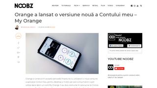 
                            7. Orange a lansat o versiune nouă a Contului meu – My Orange