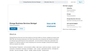 
                            8. Orange Business Services Sénégal | LinkedIn