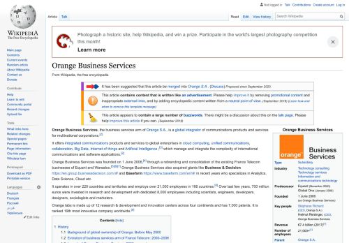 
                            12. Orange Business Services - Wikipedia