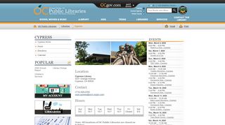 
                            1. Orange County, California - Cypress - OC Public Libraries