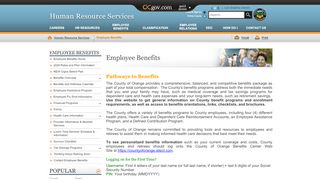 
                            8. Orange County, California - Employee Benefits