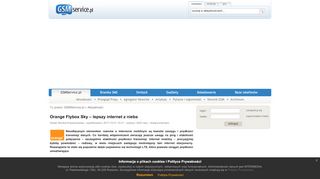 
                            10. Orange Flybox Sky – lepszy internet z nieba - Aktualności