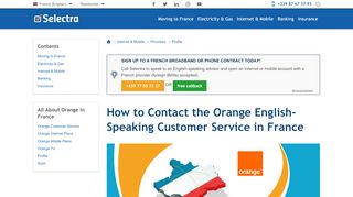 
                            3. Orange (France Telecom) English Speaking Customer Service and More