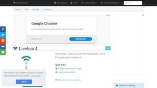 
                            5. Orange Livebox 4 Default Password & Login ... - Router ...