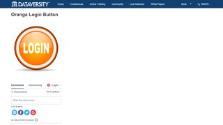 
                            1. Orange Login Button - DATAVERSITY