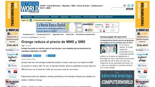 
                            5. Orange reduce el precio de MMS y SMS | Actualidad | NetworkWorld