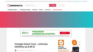 
                            5. Orange Smart Care - ochrona telefonu za 8,99 zł | Komórkomat.pl