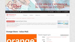 
                            12. Orange Store - Iulius Mall < Magazine Gsm < Timisoreni.ro