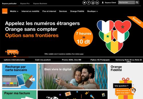 
                            6. Orange Tunisie : Découvrez nos offres mobiles et internet