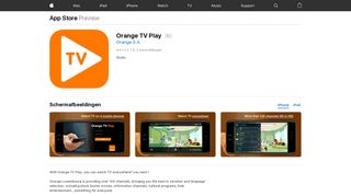
                            5. Orange TV Play in de App Store - iTunes - Apple