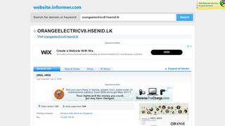 
                            2. orangeelectricv8.hsenid.lk at Website Informer. OREL HRIS. Visit ...