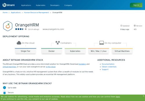 
                            13. OrangeHRM Cloud Hosting, OrangeHRM Installer, Docker Container ...