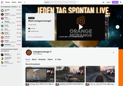 
                            11. orangemorange - Twitch