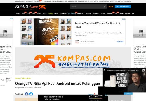 
                            4. OrangeTV Rilis Aplikasi Android untuk Pelanggan - Kompas.com