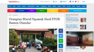 
                            8. Orangtua Murid Ngamuk Hasil PPDB Banten Diundur - Warta Kota