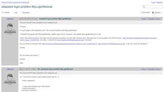 
                            10. Orbeon Forms community mailing list - Jetspeed login problem ...