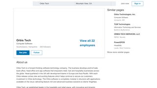 
                            12. Orbis Tech | LinkedIn