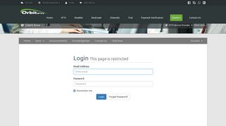 
                            2. Orbit IPTV - Client Area