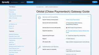 
                            7. Orbital (Chase Paymentech) Gateway Guide - Spreedly Documentation