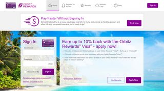 
                            9. Orbitz Rewards® Visa® - Manage your account - Comenity