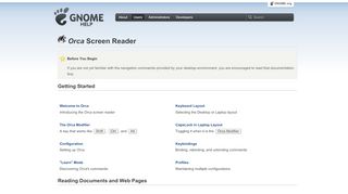 
                            10. Orca Screen Reader