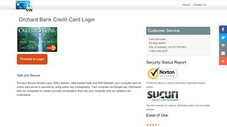 
                            6. Orchard Bank Credit Card - Login