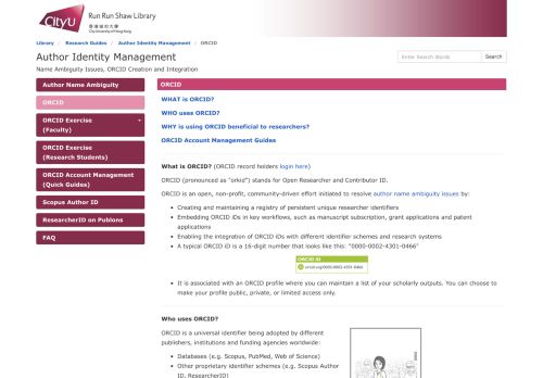 
                            11. ORCID - Author Identity Management - Research Guides at City ...