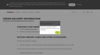 
                            8. Order delivery information - TomTom support