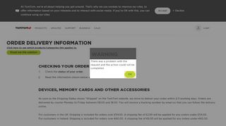 
                            3. Order delivery information - TomTom