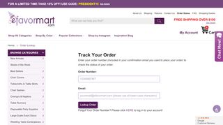 
                            4. Order Lookup - eFavormart.com