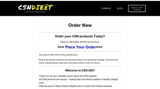 
                            4. Order Now · CSN DIEëT - Karien CSN Diet