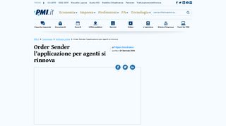 
                            9. Order Sender l'applicazione per agenti si rinnova - PMI.it