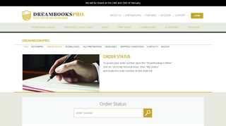
                            6. Order Status - Dreambooks Pro