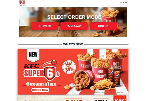 
                            3. Order your Favorite KFC Fried Chicken Online - Its Finger Lickin Good