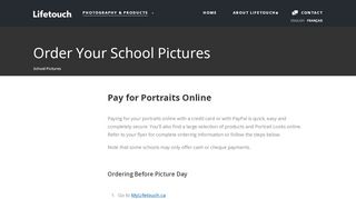 
                            11. Order Your School Pictures - Lifetouch