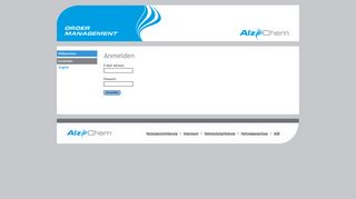 
                            4. OrdermanagementPortal - Anmelden - the AlzChem order management!