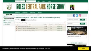 
                            12. Orders of Go/Signups - Central Park Horse Shows