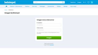 
                            1. Orderstatus bekijken - Belsimpel.nl