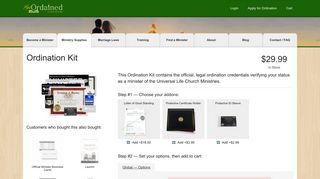 
                            6. Ordination Kit - Get Ordained