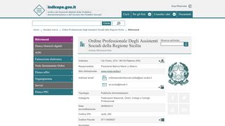 
                            7. Ordine Professionale Degli Assistenti Sociali della Regione Sicilia - iPA