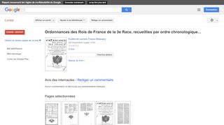 
                            9. Ordonnances des Rois de France de la 3e Race, recueillies par ordre ...