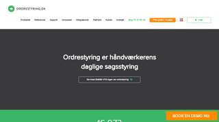 
                            2. Ordrestyring.dk - online timesagsstyring til håndværkere