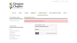 
                            9. Oregon ALA Chapter - Non-Member Area
