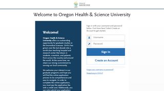 
                            10. Oregon Health & Science University | Applicant Login Page